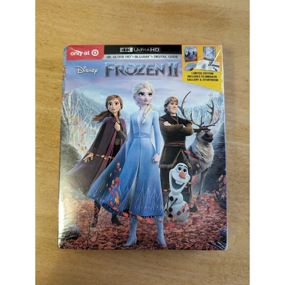 Frozen II (4K UHD, Blu-ray, Digital) Target Exclusive Storybook *SEALED* New - Picture 1 of 6